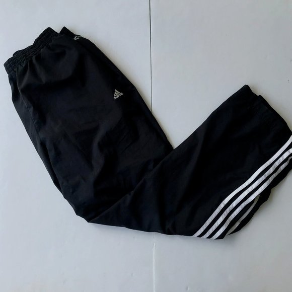adidas Other - Adidas Clima365 Jogging Pants Large Black Ankle Zip Full Mesh Liner Retro 2006